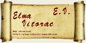 Elma Vitorac vizit kartica